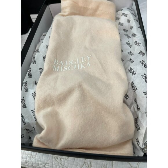 NEW Badgley Mischka $245 Size 7.5 Brenna Rhinestone Slingback Heels Shoes - Picture 10 of 10